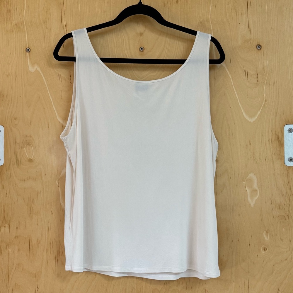 Eileen Fisher Silk Cream Camisole - Picture 4 of 4